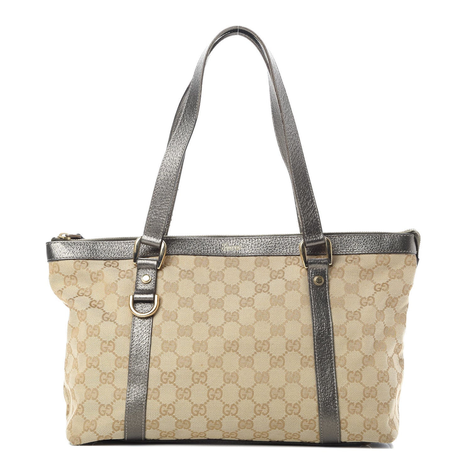 Gucci Monogram Medium Abbey Tote Dark Brown 1 of 17