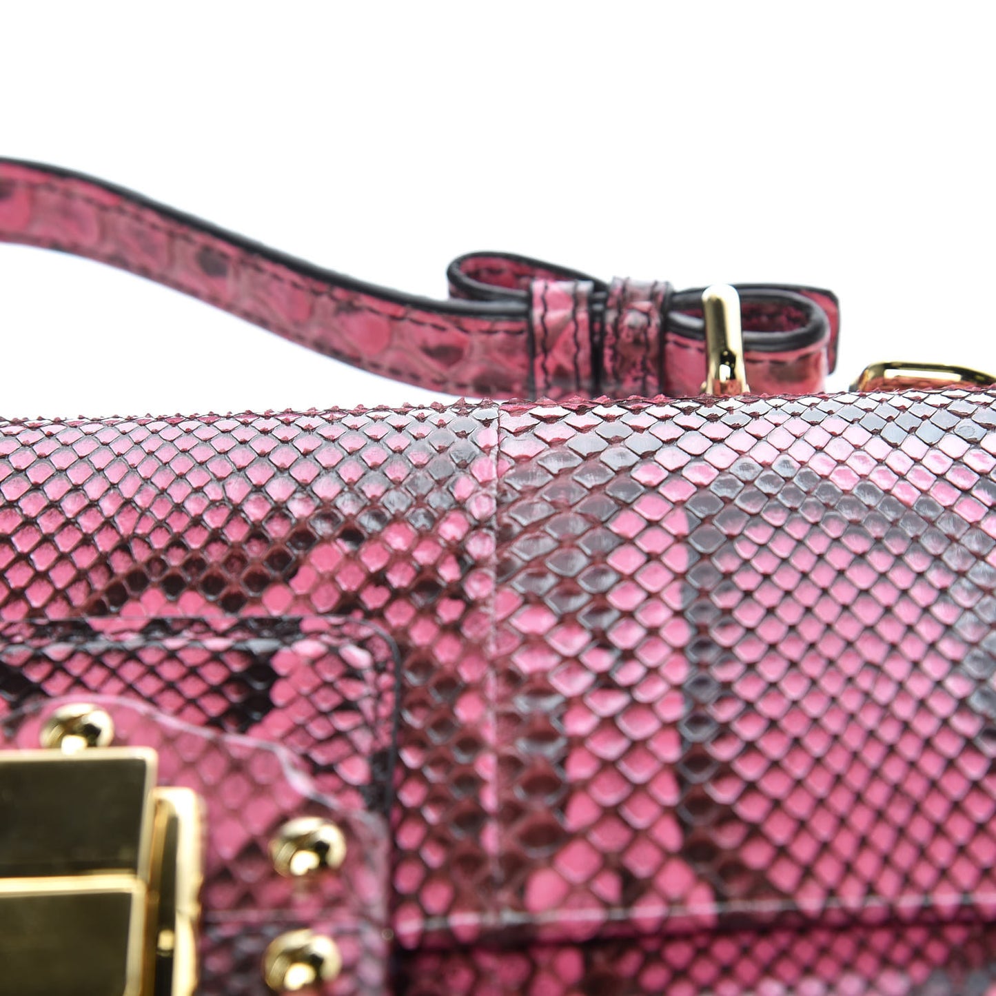 Python Lucia Top Handle Bag Raspberry