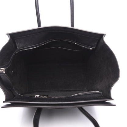 Celine Drummed Calfskin Micro Luggage Black 4 of 8