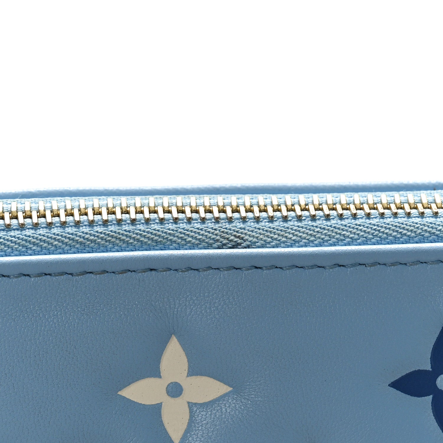Louis Vuitton Lambskin Embossed Monogram Tricolor By The Pool Coussin BB Blue 7 of 9
