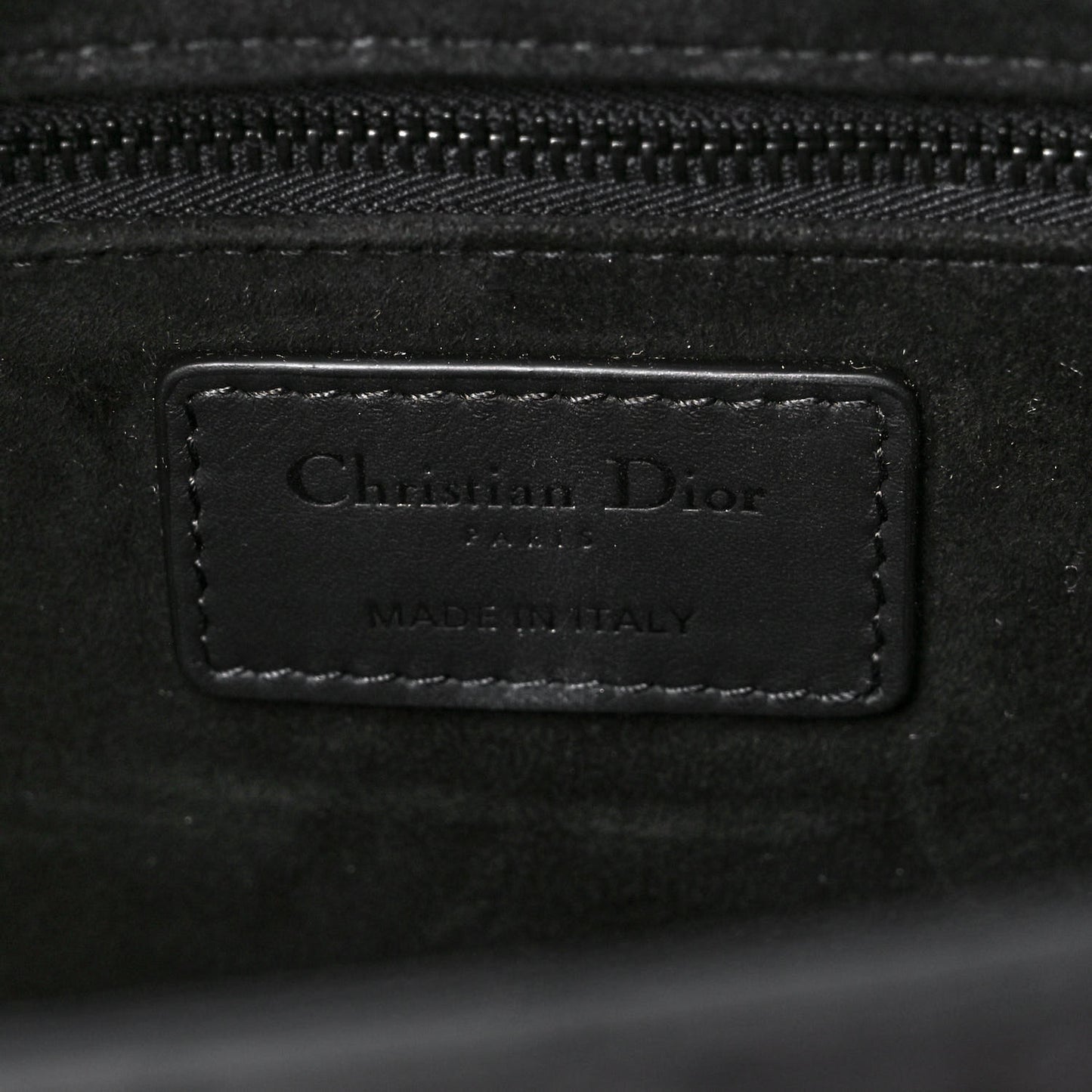 Ultra Matte Calfskin Cannage Large Lady Dior Black