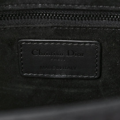 Christian Dior Ultra Matte Calfskin Cannage Large Lady Dior Black 6 of 12
