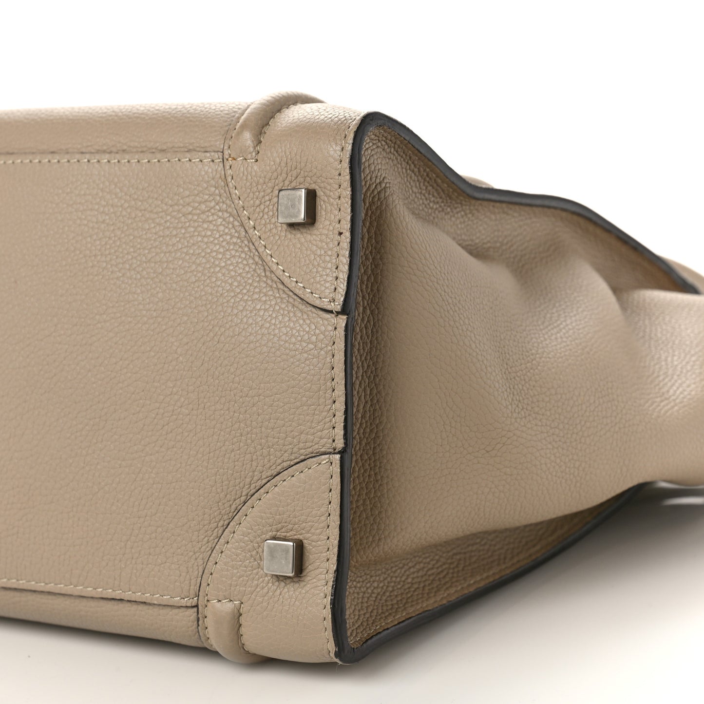 Drummed Calfskin Mini Luggage Dune