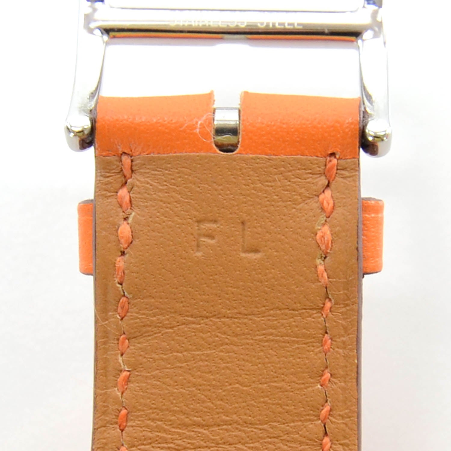 Hermes Swift Leather Cape Cod GM Double Tour Watch Orange 4 of 7