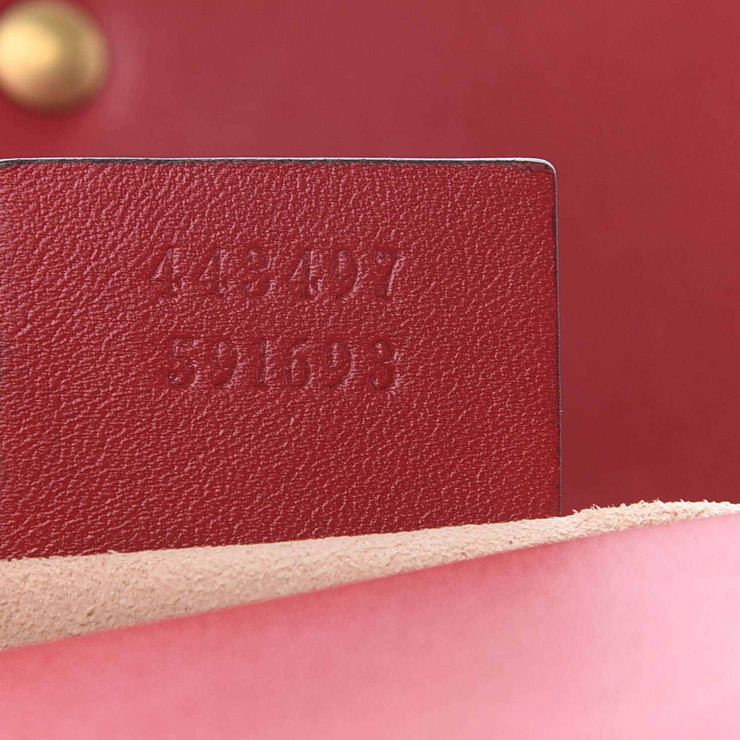 Gucci Calfskin Matelasse Small GG Marmont Shoulder Bag Hibiscus Red 5 of 8