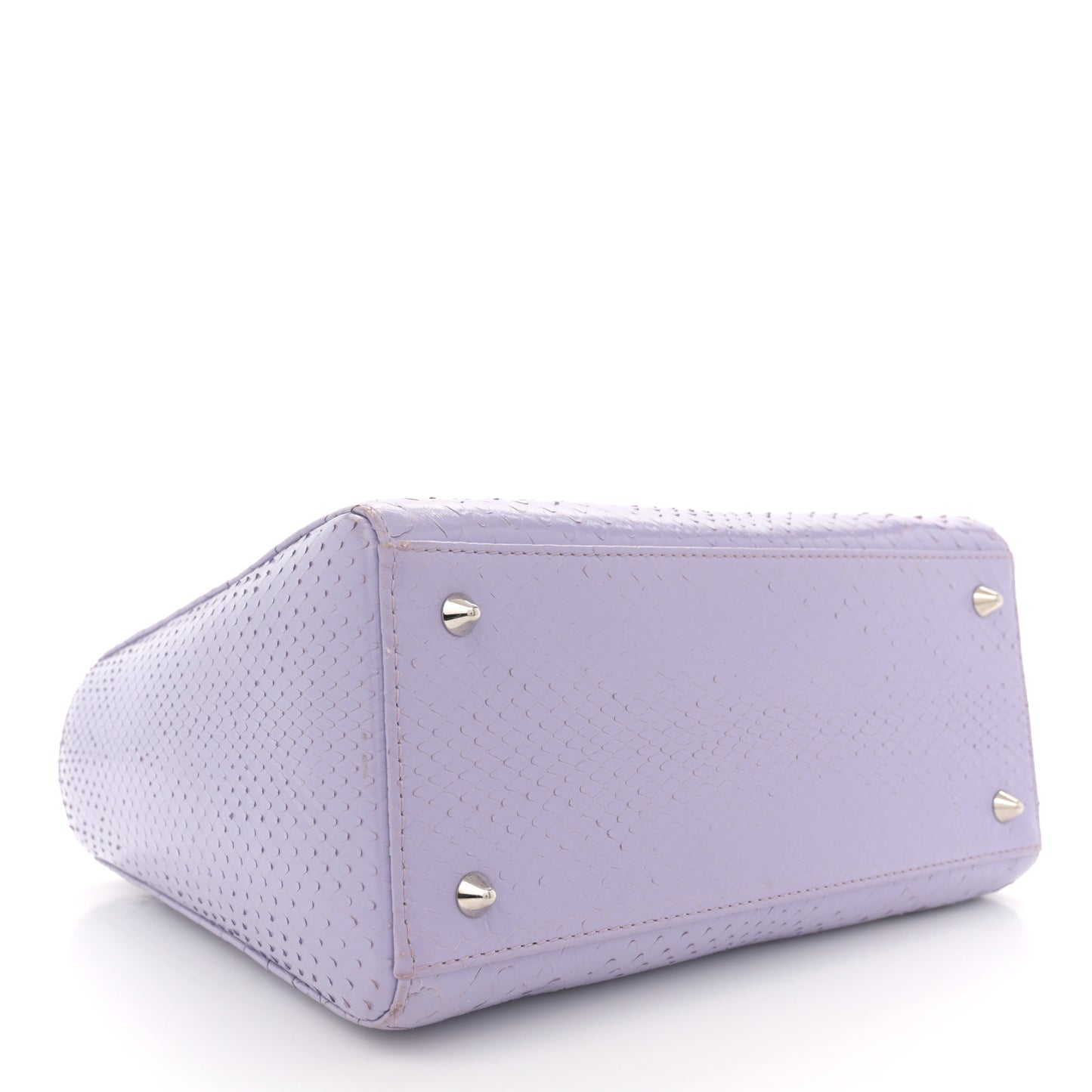 Snakeskin Medium Lady Dior Purple