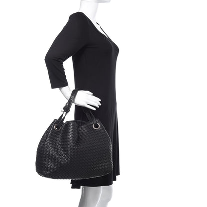 Bottega Veneta Nappa Intrecciato Medium Garda Bag Black 2 of 14