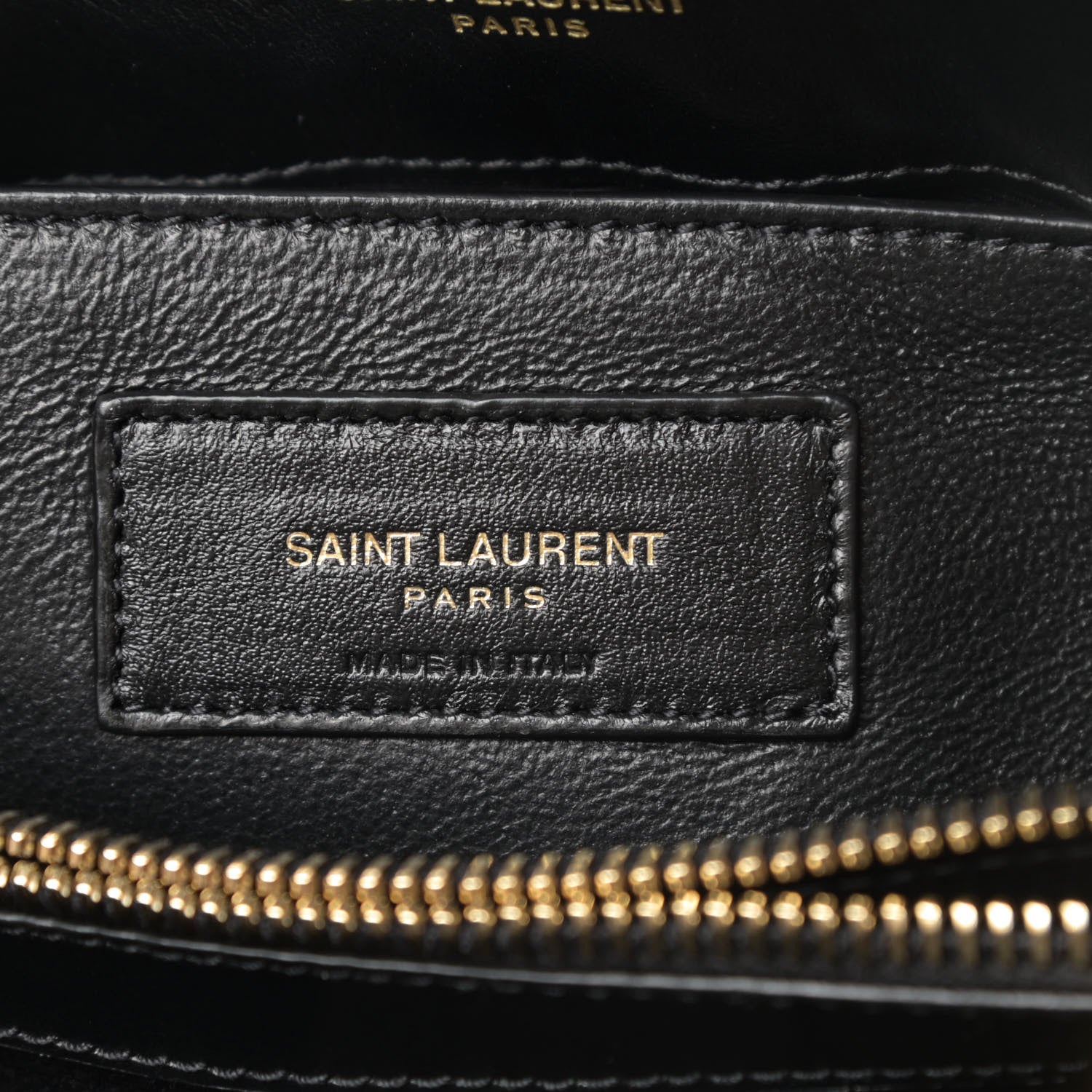 Saint Laurent Calfskin Y Quilted Monogram Small Loulou Chain Satchel Black 6 of 11