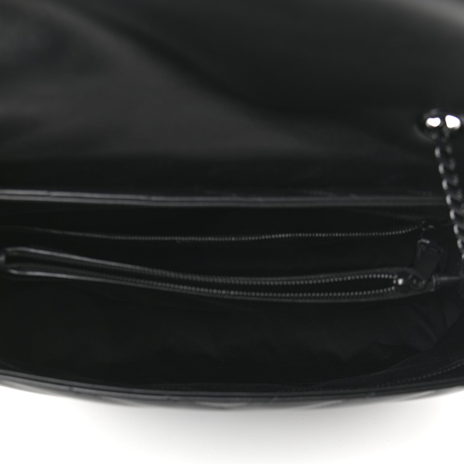 Saint Laurent Calfskin Y Quilted Monogram Large Loulou Chain Satchel Black 4 of 9
