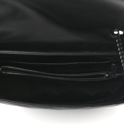 Saint Laurent Calfskin Y Quilted Monogram Large Loulou Chain Satchel Black 4 of 9