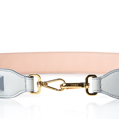 Fendi Vitello Dolce Plexiglass Bi-Color Studded Strap You Grigio Perla Plaster Multicolor 3 of 5