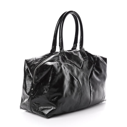 Saint Laurent Textured Patent Medium Easy Y Bag Black 2 of 8