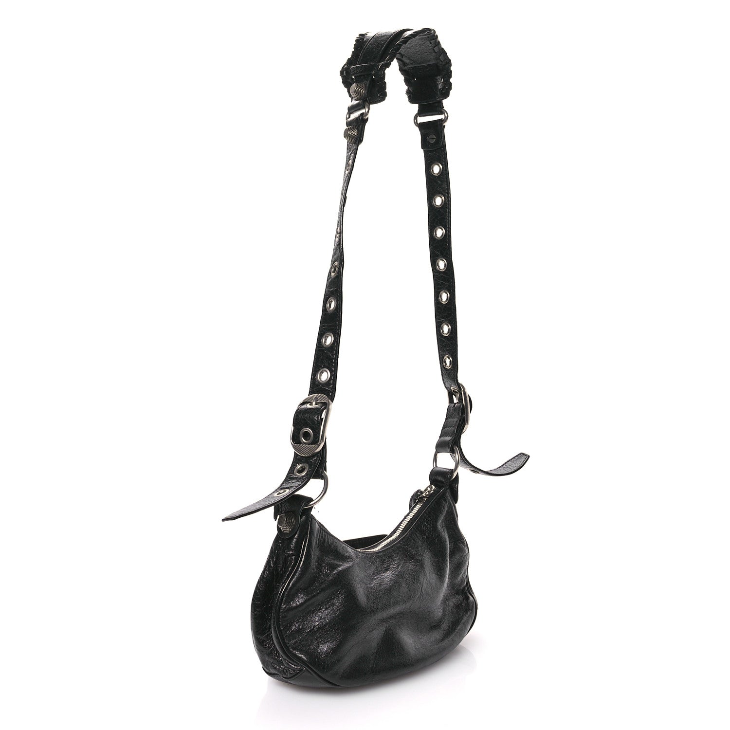 Balenciaga Agneau Arena Le Cagole Shoulder Bag XS Black 4 of 16