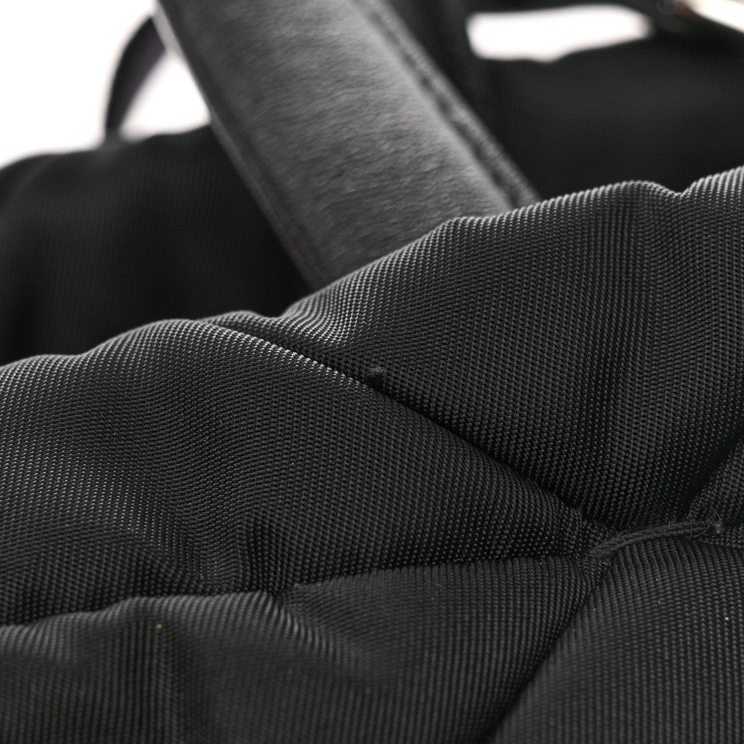 Prada Re-Nylon Nappa Triangle Quilted Padded Double Handled Zip Pocket Tote Black 12 of 12