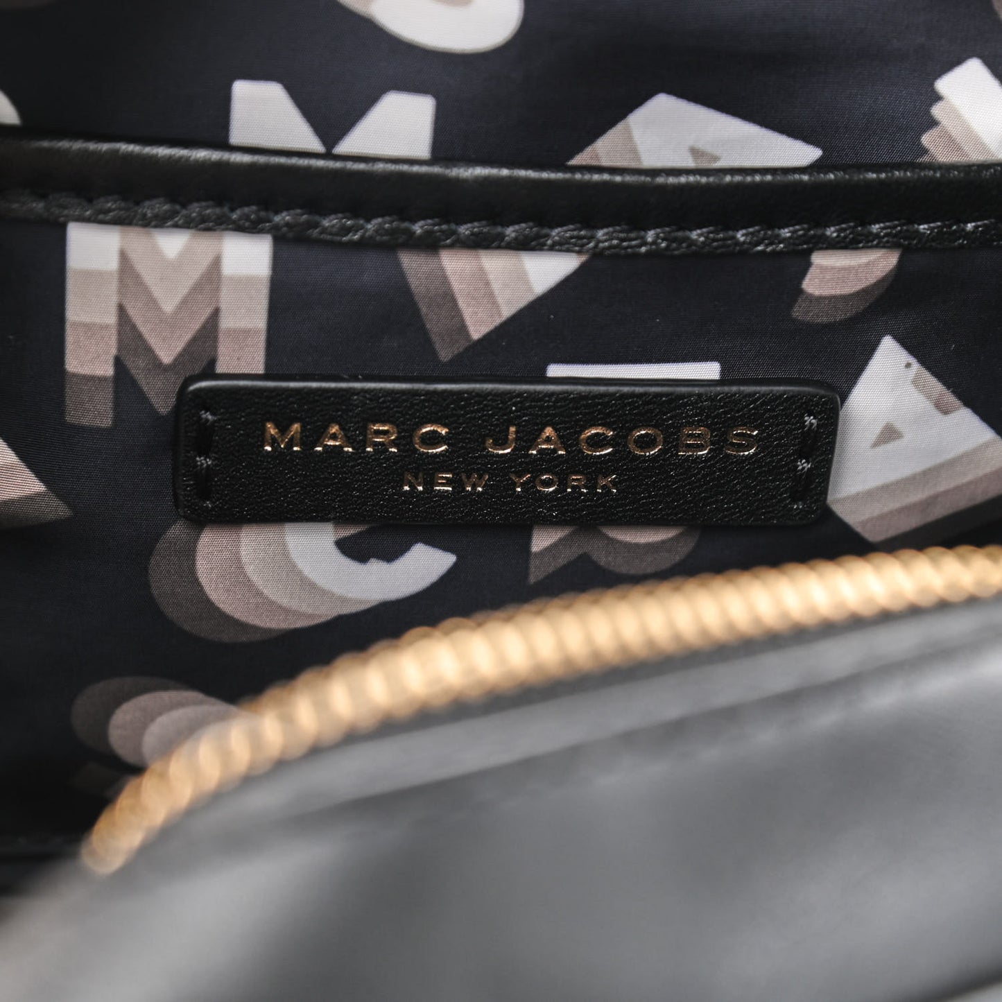 Calfskin Signet Flash Camera Bag Black