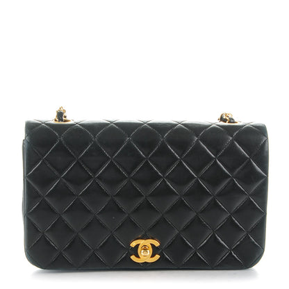 Chanel Lambskin Quilted Small Single Flap Black 1 of 9