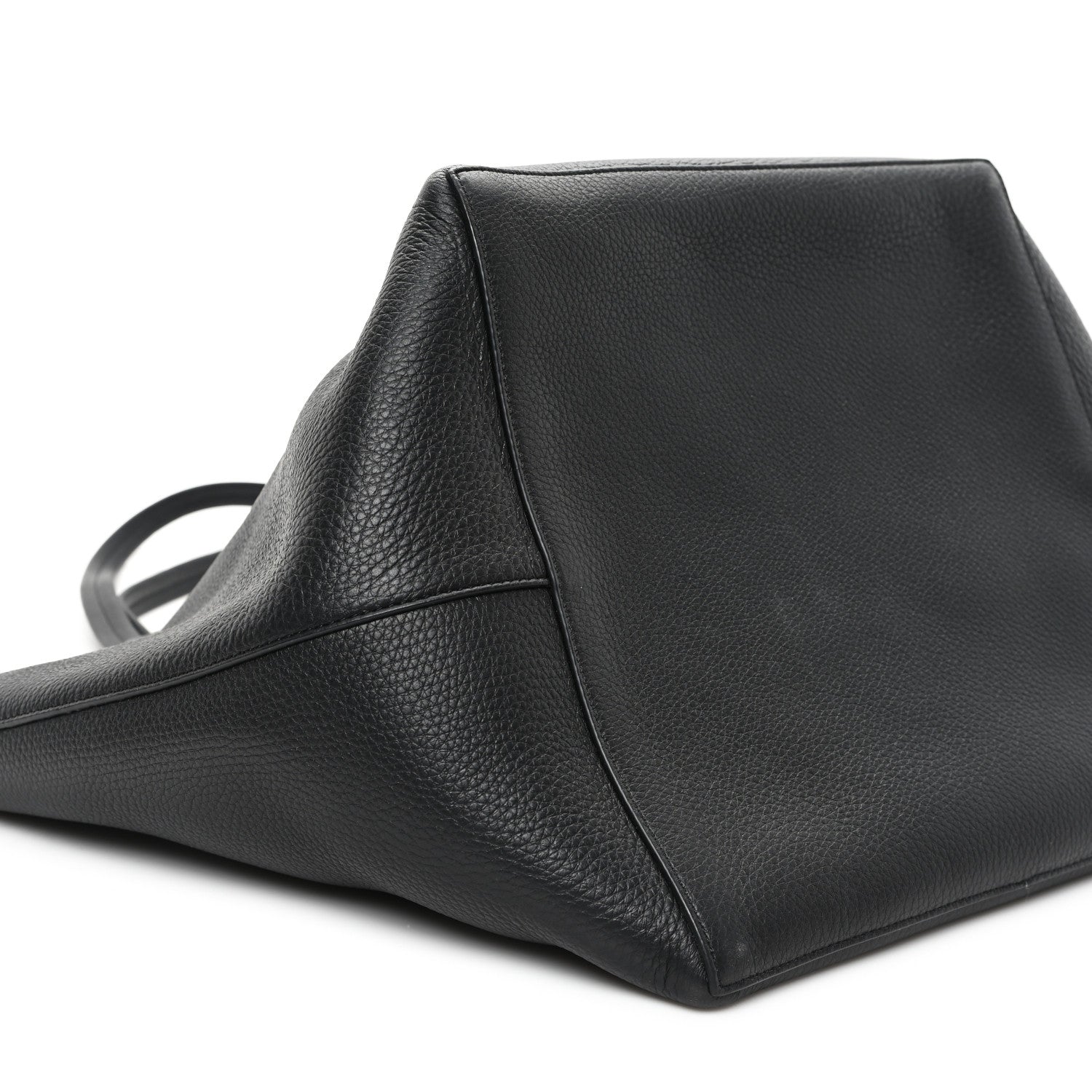 The Row Grained Calfskin Park Tote Three Black 9 of 11