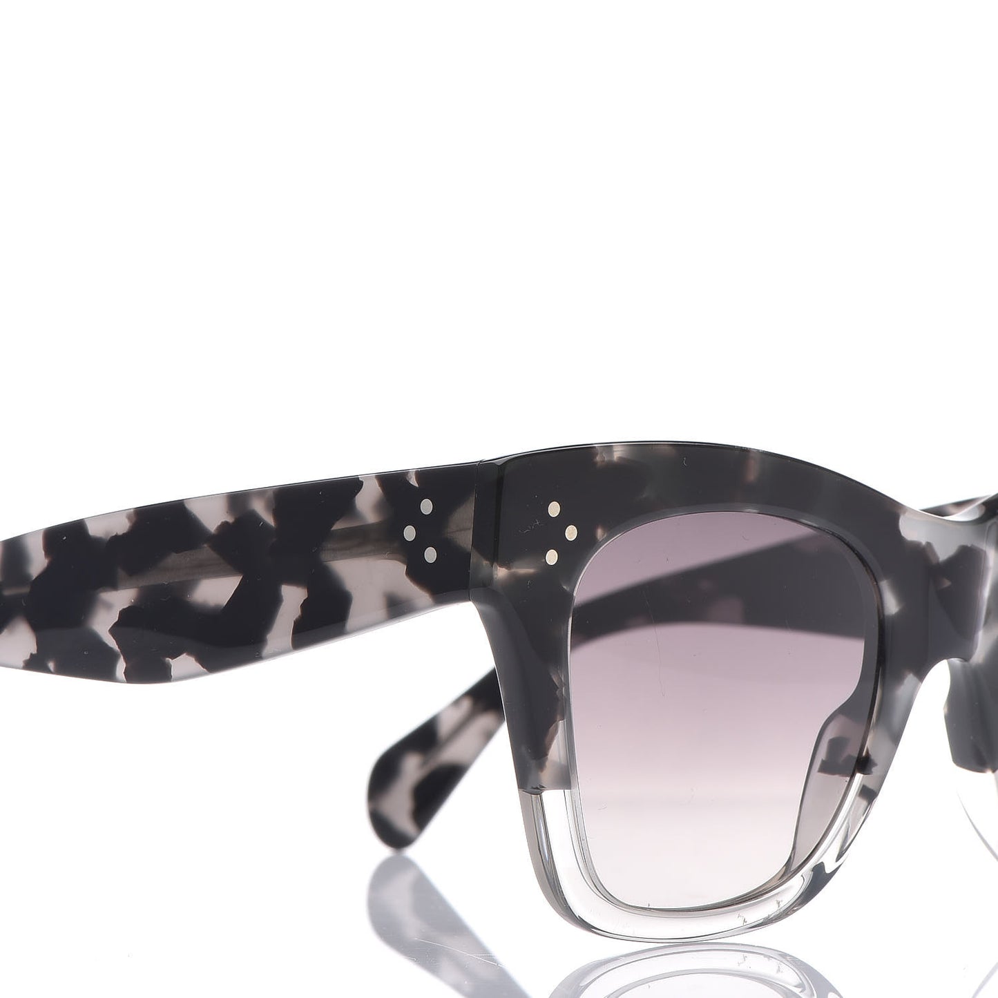Acetate Cat Eye Sunglasses CL40004I Grey Black