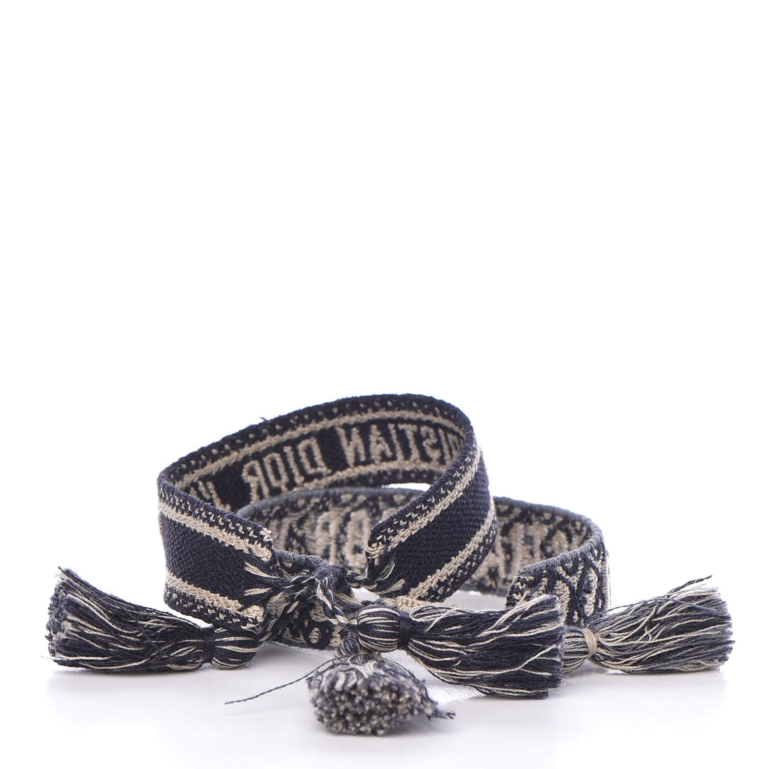 Christian Dior Woven Cotton J'Adior Friendship Bracelet Set 3 of 4