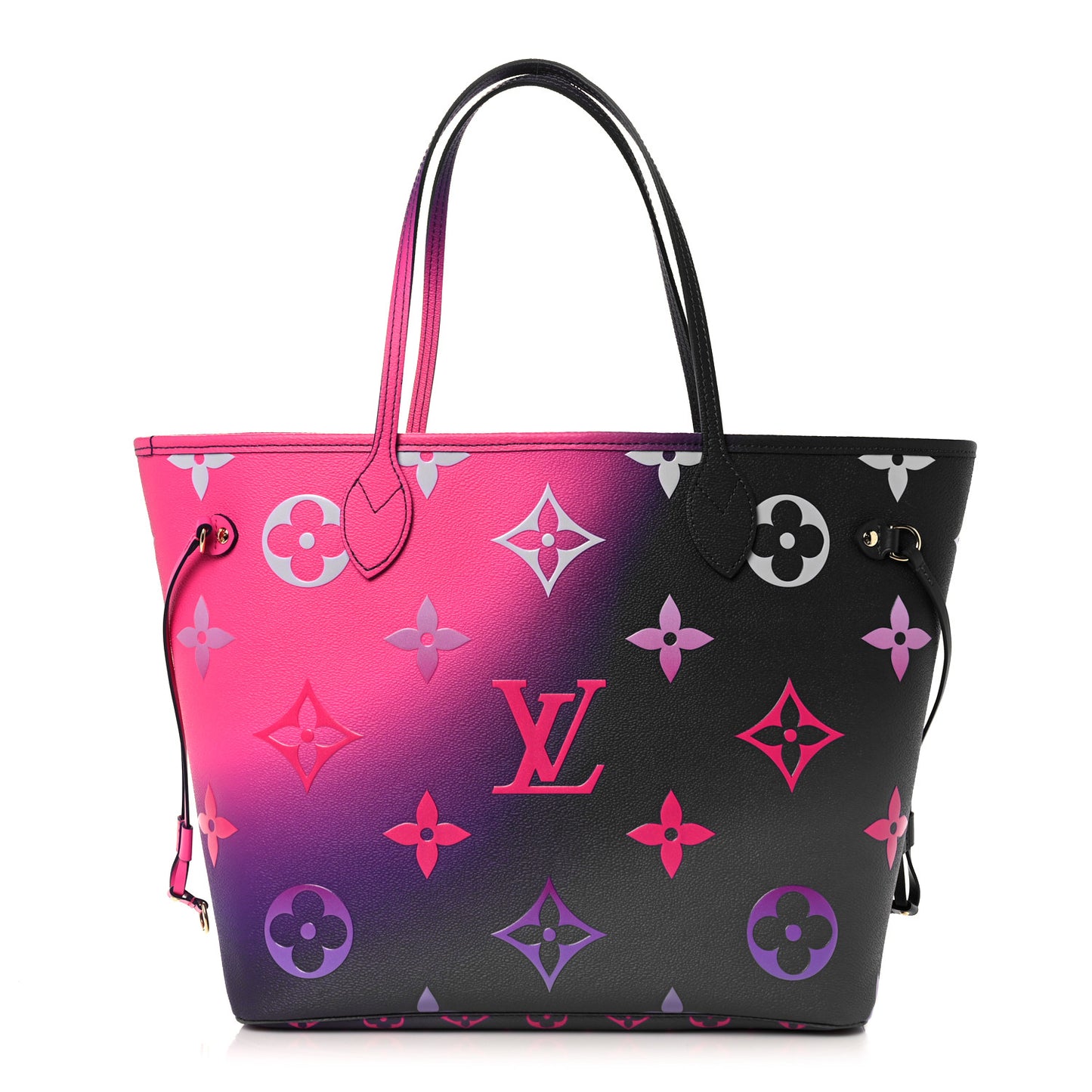 Monogram Giant Spring In The City Neverfull MM Midnight Fuchsia
