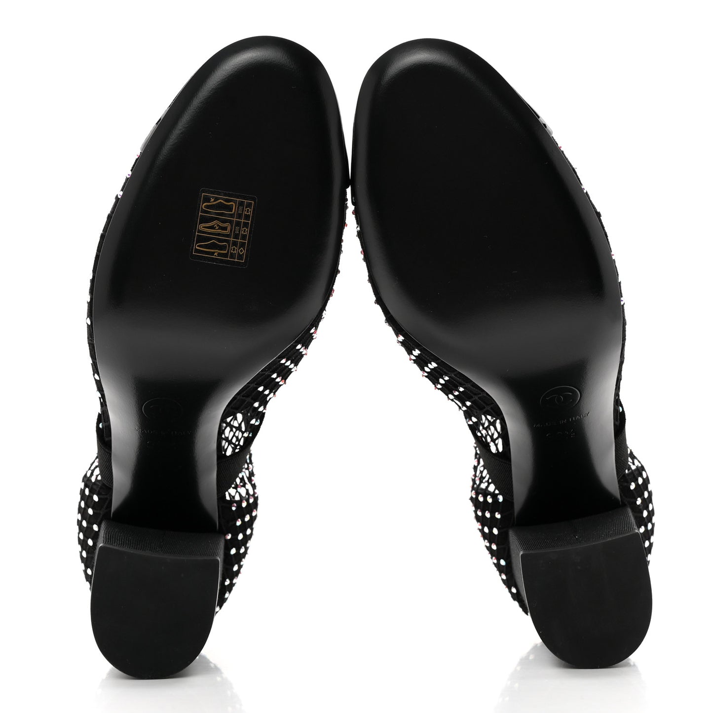 Resille Strass Kid Suede Patent Mary Jane Short Boots 38.5 Black