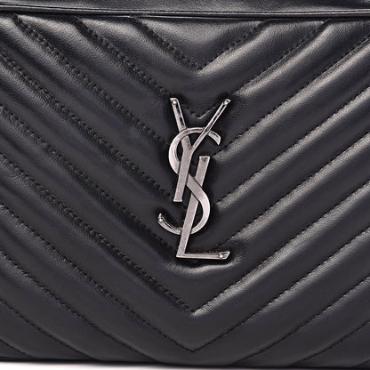Saint Laurent Calfskin Matelasse Monogram Lou Camera Bag Black 15 of 16