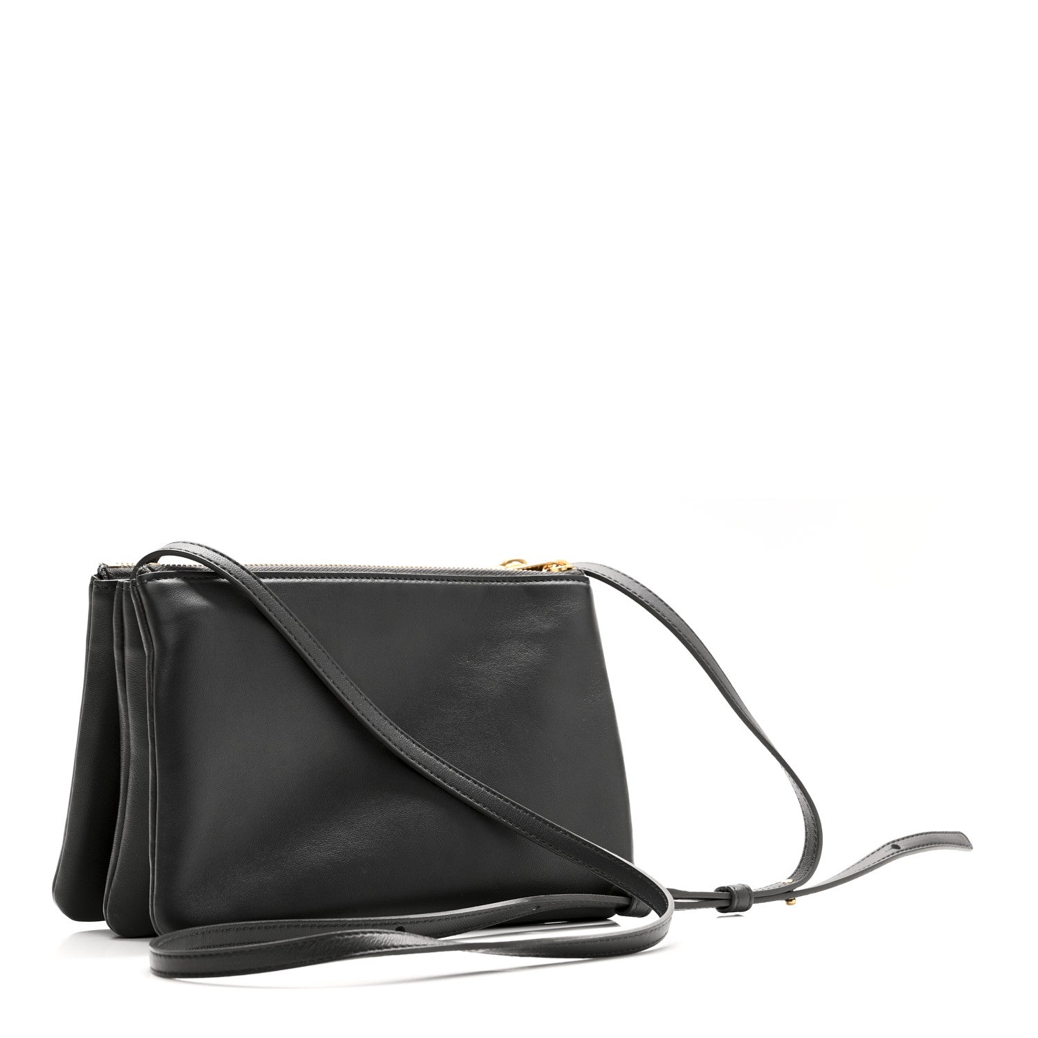 Celine Lambskin Small Trio Crossbody Bag Medium Grey 3 of 12