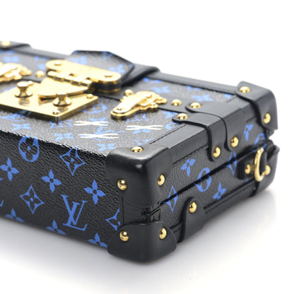 Louis Vuitton Monogram Petite Malle Blue Black 8 of 8