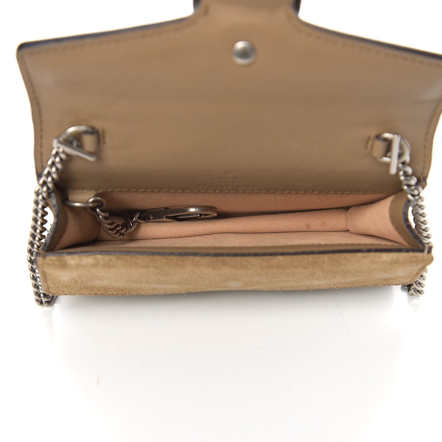 GG Supreme Monogram Super Mini Dionysus Shoulder Bag Taupe