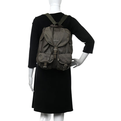 Prada Tessuto Nylon Vela Medium Backpack Fumo 2 of 19