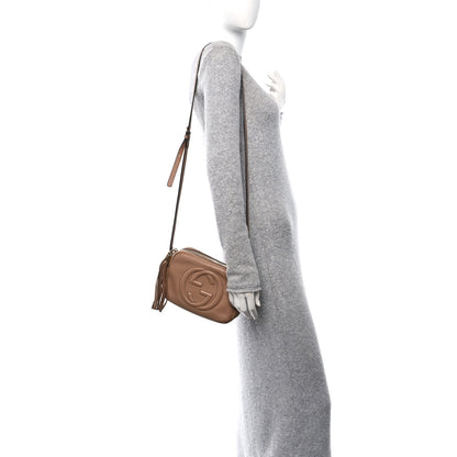 Gucci Pebbled Calfskin Small Soho Disco Bag Camelia 2 of 13