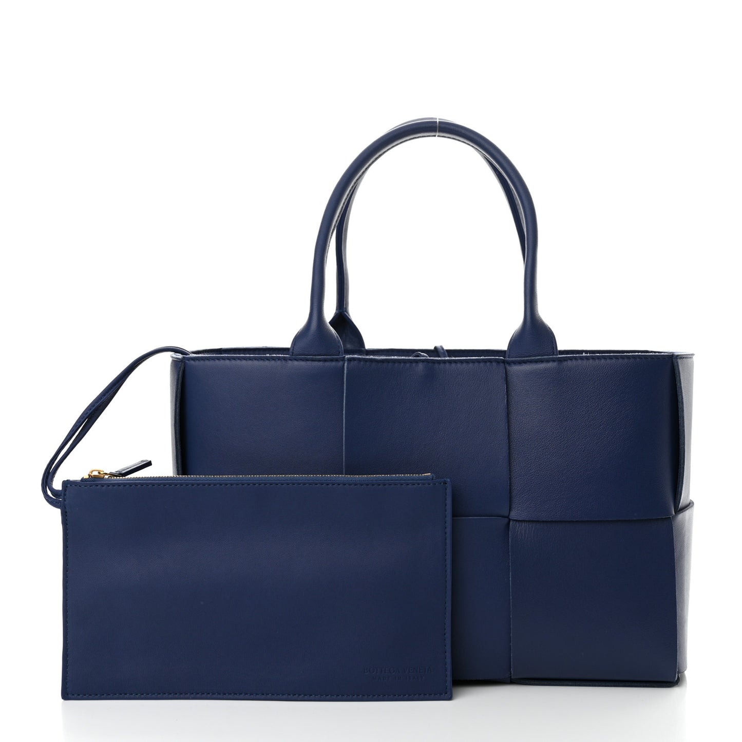 Smooth Calfskin Intrecciato Small Arco Tote Cruise