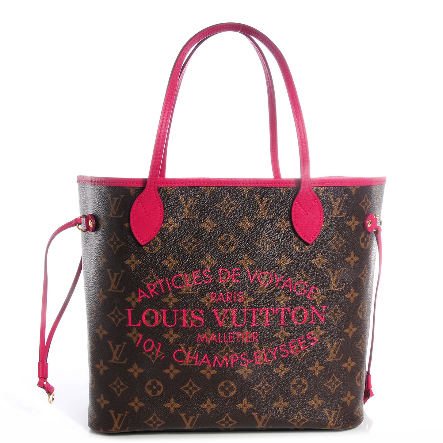 Monogram Articles de Voyage Ikat Neverfull MM Rose Indien