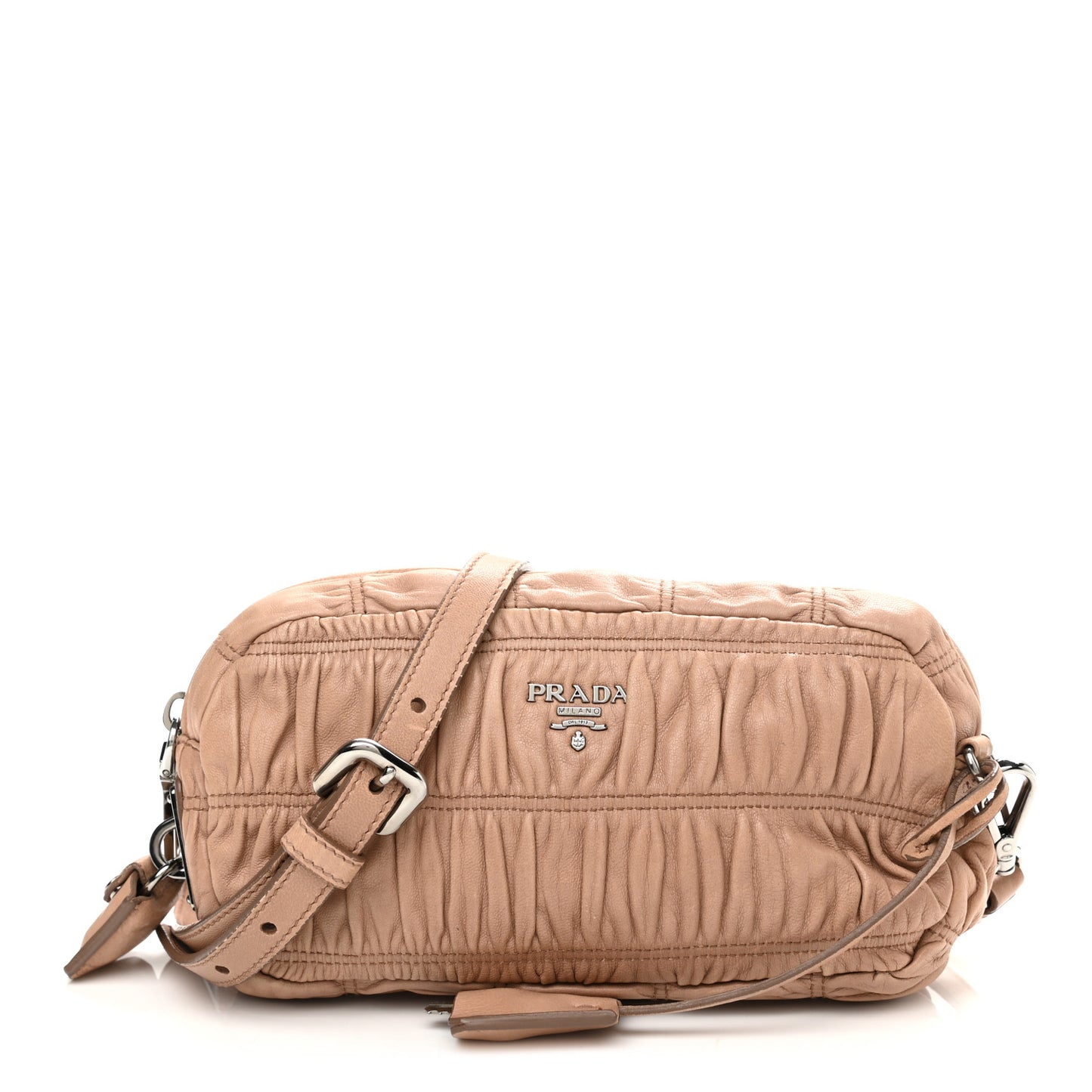 Nappa Gaufre Crossbody Bag Cammeo