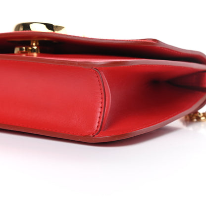Chloe Calfskin Suede C Clutch With Chain Plaid Red 10 of 12