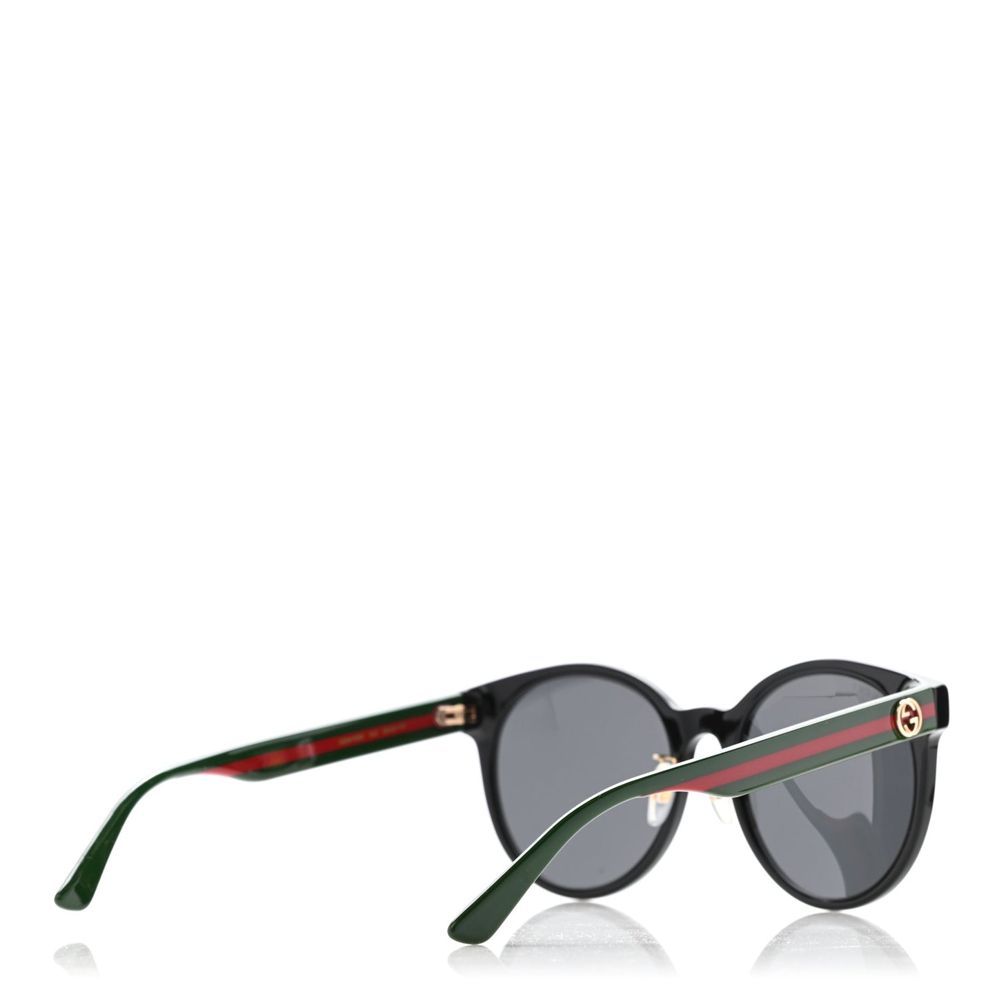 Acetate GG Web Round Eye Sunglasses GG0854SK Black