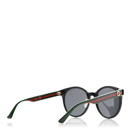 Gucci Acetate GG Web Round Eye Sunglasses GG0854SK Black 4 of 8