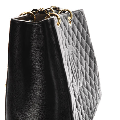 Chanel Caviar Quilted XL Grand Shopping Tote GST Black 8 of 8