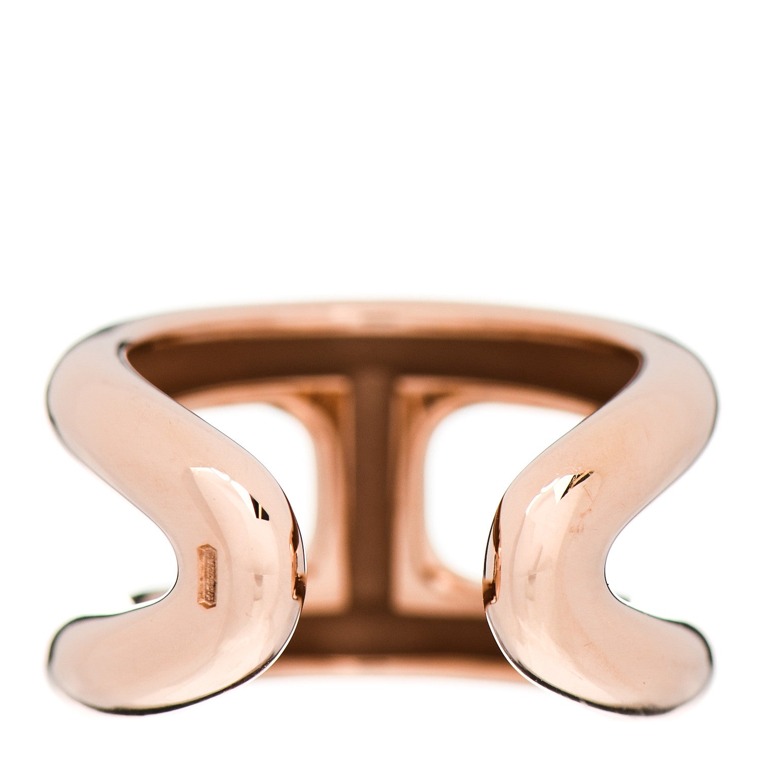 Hermes 18K Rose Gold PM Osmose Ring 53 6.25 3 of 4