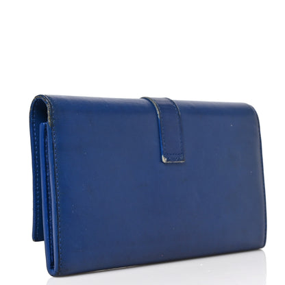 Saint Laurent Calfskin Classic Y Ligne Clutch Royal Blue 3 of 8