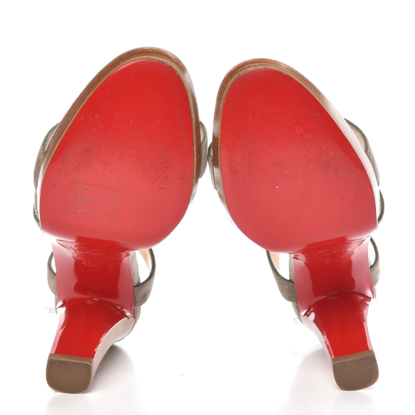 Veau Velours Corsini Platform 100 Sandals 40.5 Argile