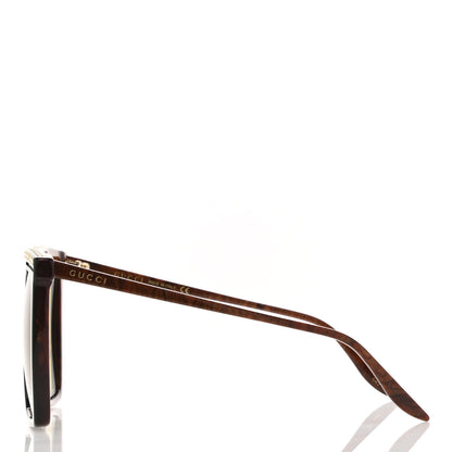 Gucci Crystal Square Frame GG Sunglasses GG0733S Green Brown 3 of 11