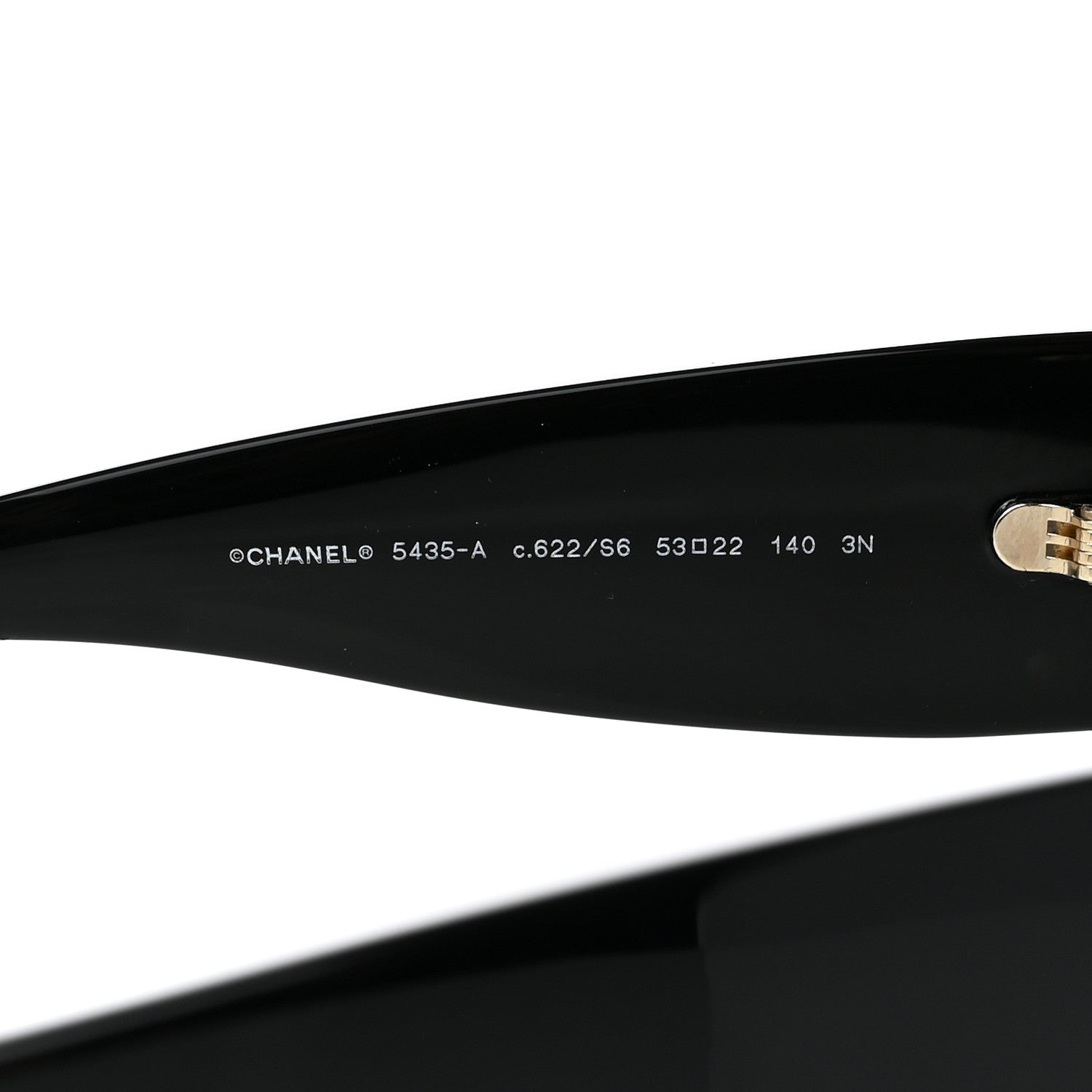 Chanel Acetate Rectangle Sunglasses 5435 Black 5 of 8