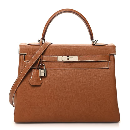 Hermes Togo Kelly Retourne 32 Gold 1 of 11
