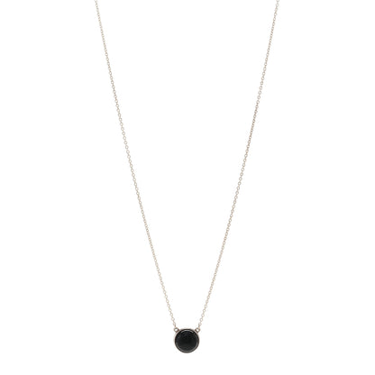 Tiffany Sterling Silver Black Jade Elsa Peretti Color By The Yard Necklace 1 of 4
