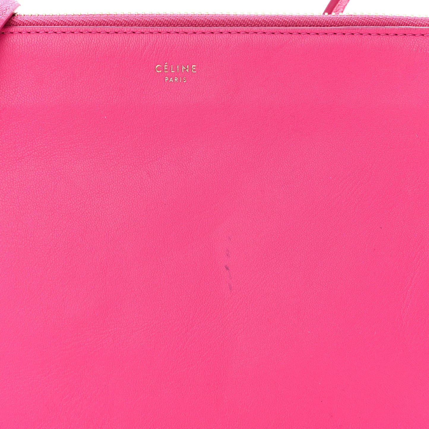 Lambskin Small Trio Crossbody Bag Fluo Fuchsia