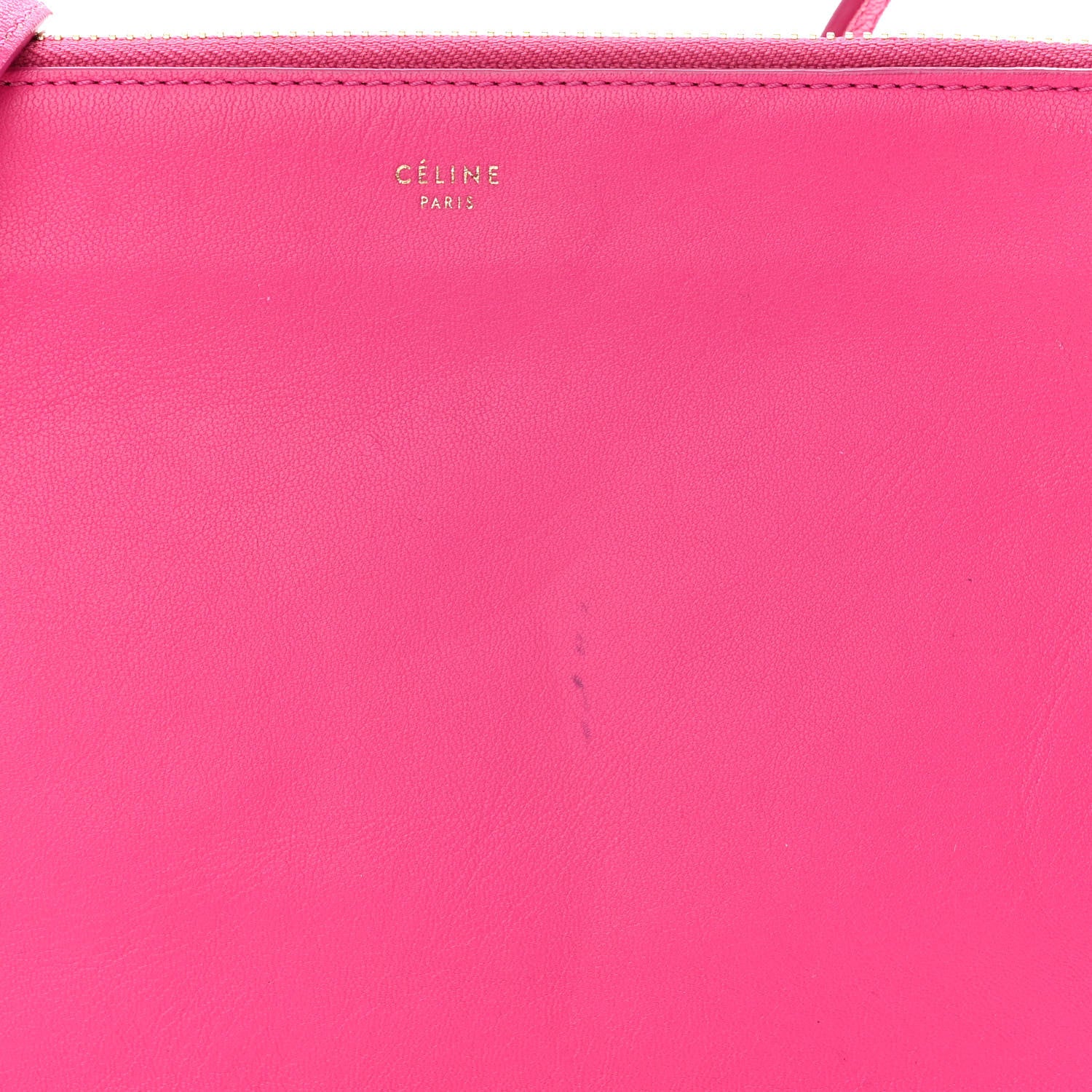 Celine Lambskin Small Trio Crossbody Bag Fluo Fuchsia 12 of 14