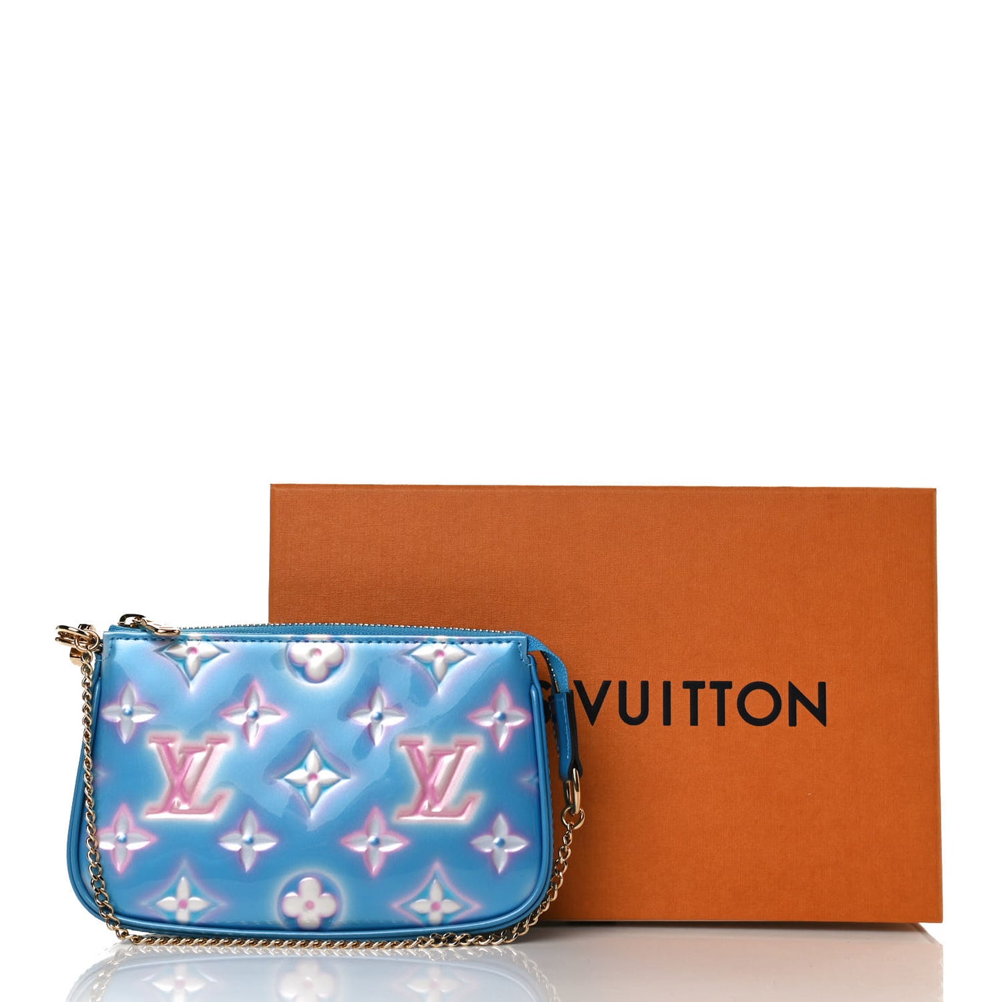 Vernis Valentine Mini Pochette Accessories Baby Blue Neon