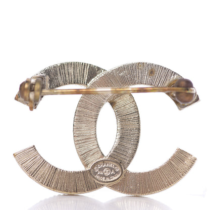 Chanel Bead CC Brooch Black Light Gold 2 of 3