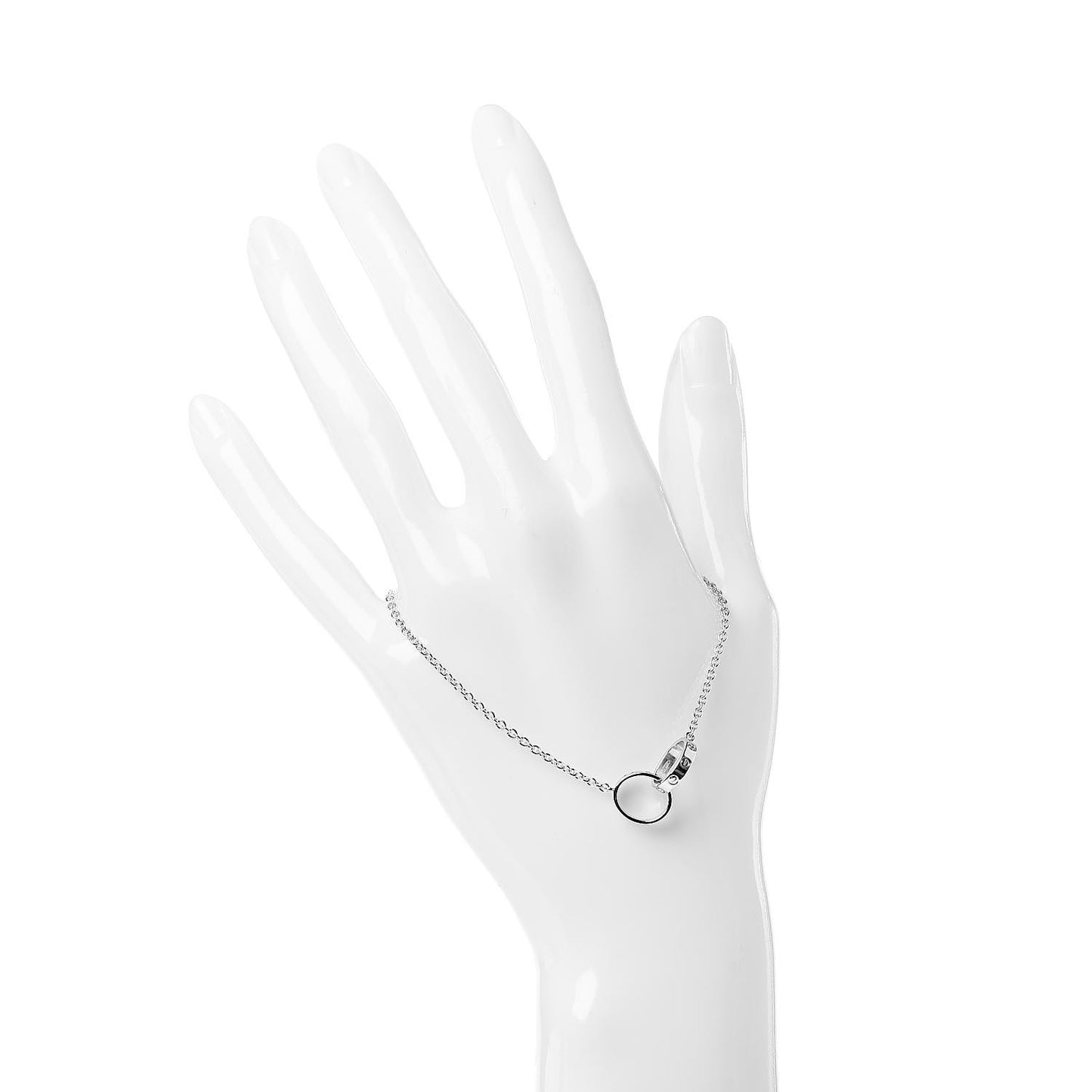 18K White Gold Interlocking LOVE Bracelet